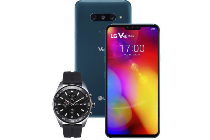 LG V40 ThinQ & LG Watch W7 Unboxing [Video]