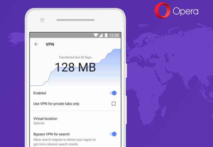 Opera Android App: Version 51 gratis mit unbegrenztem VPN