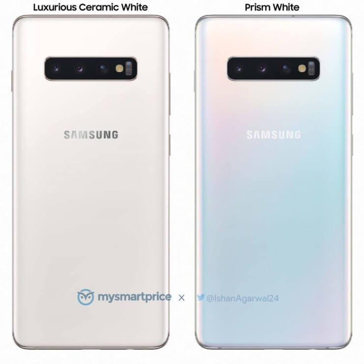 Samsung Galaxy S10+ Keramikweiß vs. Prismaweiß