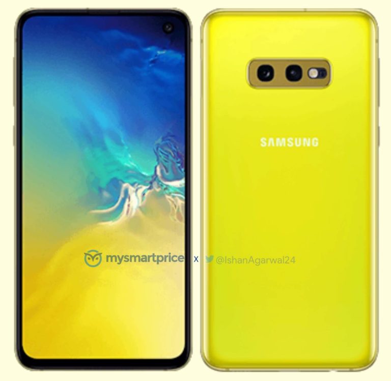 Samsung Galaxy S10e Canary Yellow Leak