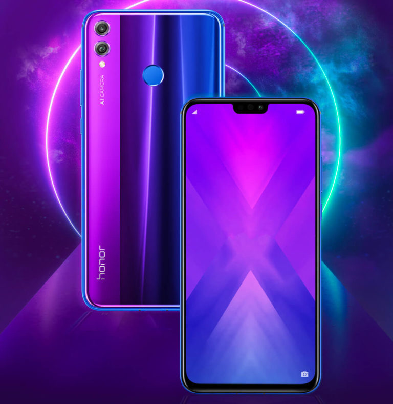 Honor 8X Phantom Blue Pressebild