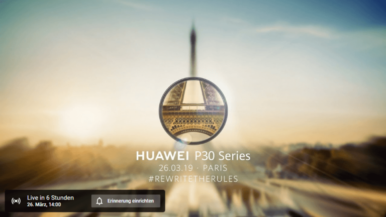 Huawei P30 (Pro): Livestream zum Release-Event hier ansehen