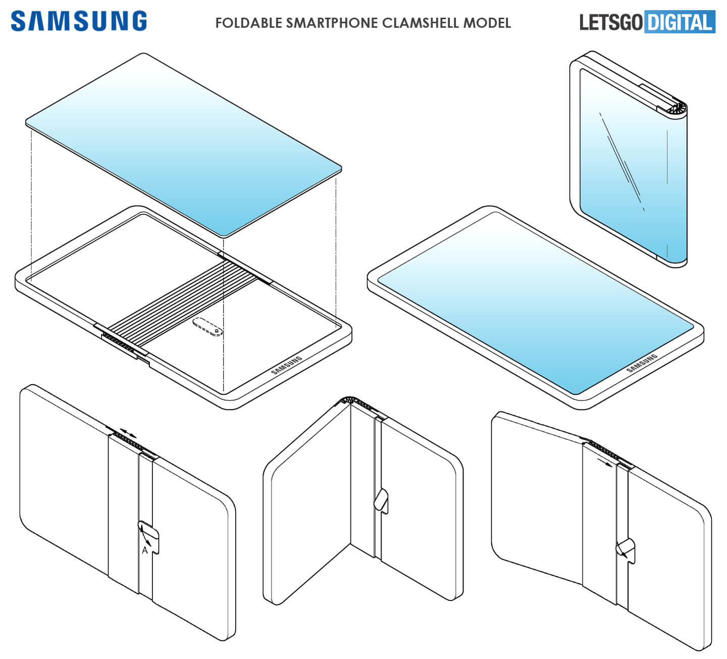 Samsung faltbares Smartphone-Patent