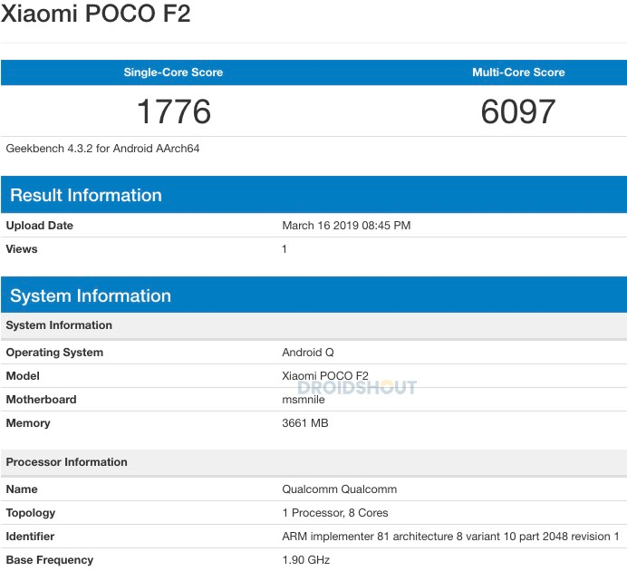 Xiaomi Pocophone F2 mit Snapdragon 855 im Benchmark