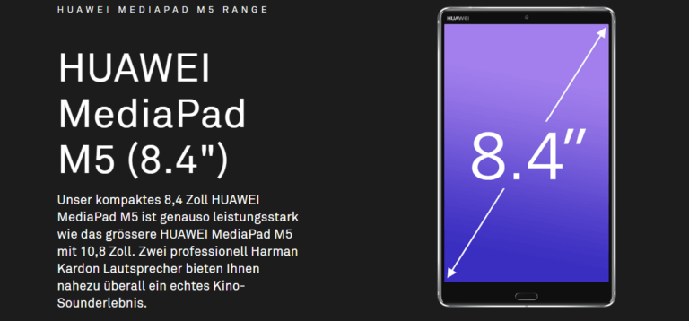 Huawei MediaPad M5 8.4 Pressebild