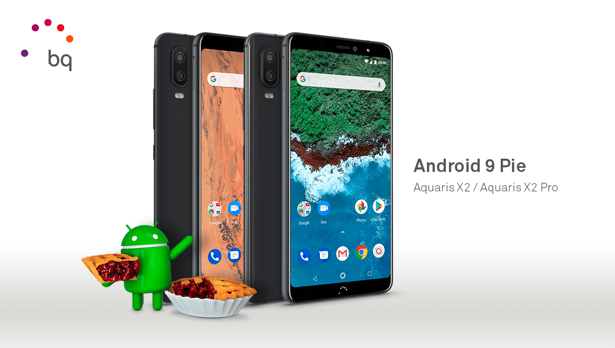bq Aquaris X2 und X2 Pro Android 9 Pie Update Facebook