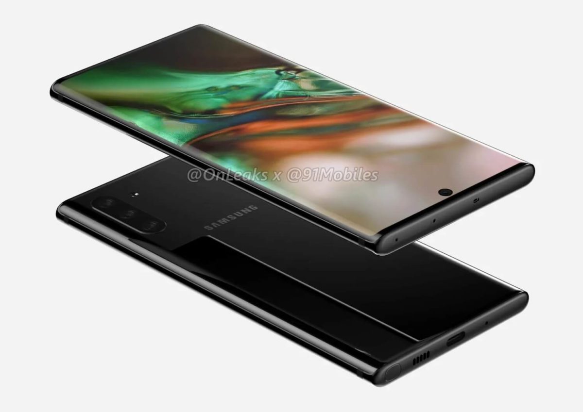 Samsung Galaxy Note 10 Render