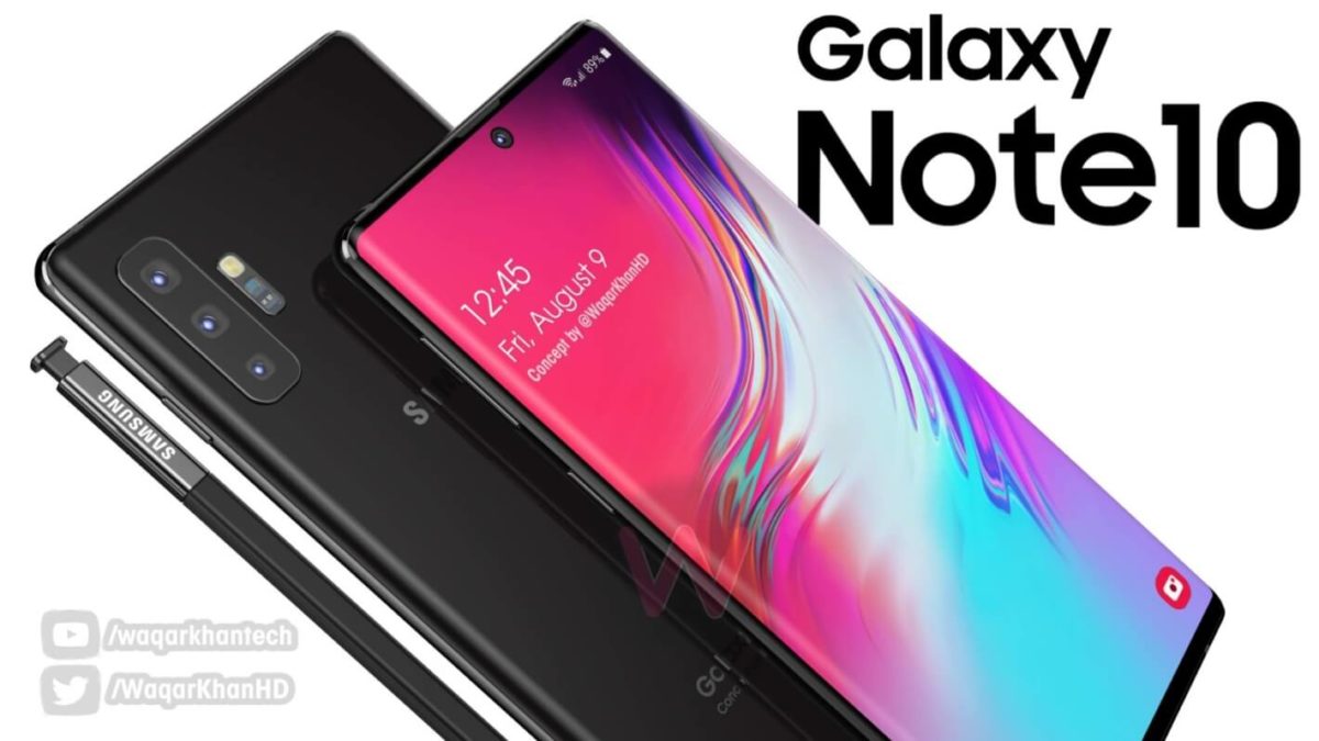 Samsung Galaxy Note 10 Konzept