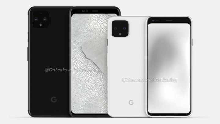 Google Pixel 4 XL und Pixel 4 Render