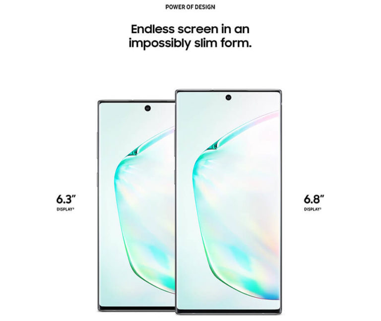 Samsung Galaxy Note 10 Features