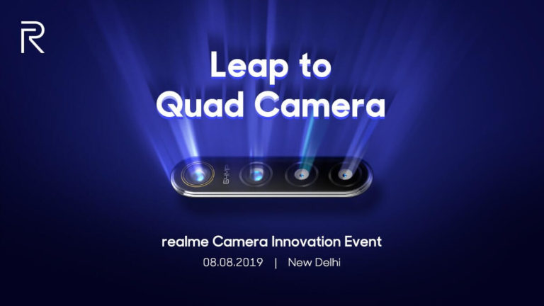 Realme stellt Smartphone mit 64 MP Quad-Kamera am 8. August vor