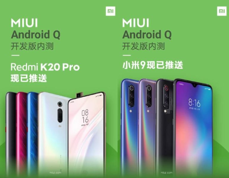 Xiaomi: Android Q Beta 6 für Xiaomi Mi 9 und Redmi K20 Pro verfügbar