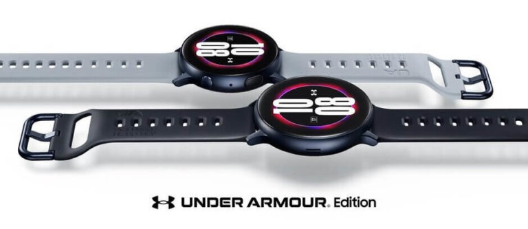 Samsung Galaxy Watch Active 2 Under Armour zeigt sich auf Pressebild