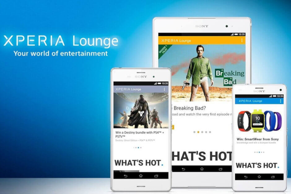 Sony Xperia Lounge App