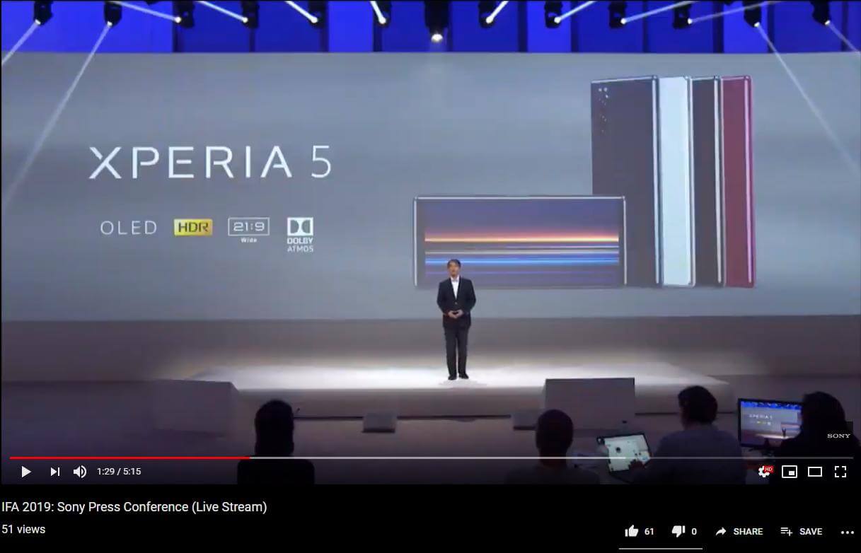 Sony Xperia 5 Ankündigung