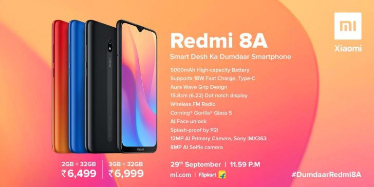 Redmi 8A offiziell vorgestellt