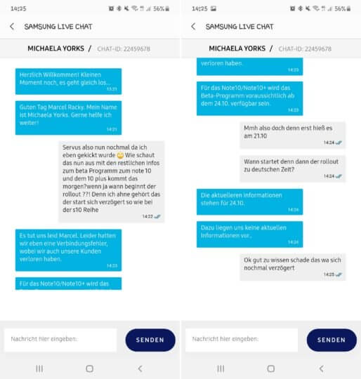 Samsung Galaxy Note 10 Android 10 Beta Date