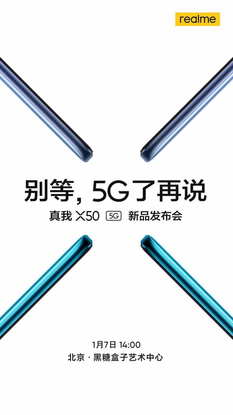Realme X50 5G Release für 7. Januar bestätigt