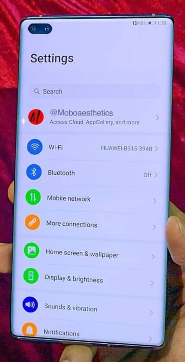 Huawei P40 Pro Leak