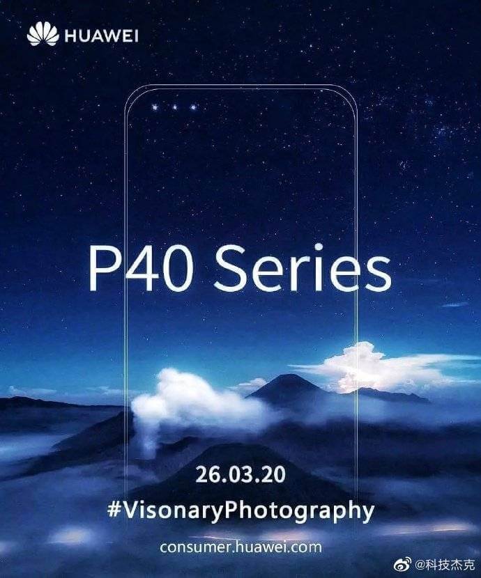 Huawei P40 Series Triple-Frontkamera Teaser