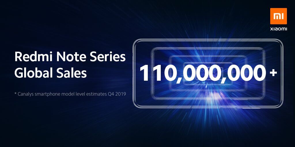 Redmi Note Meilenstein 110 Millionen