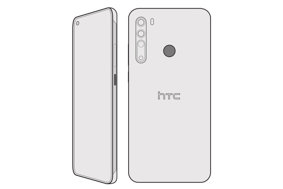 HTC Desire 20 Pro design-sketch