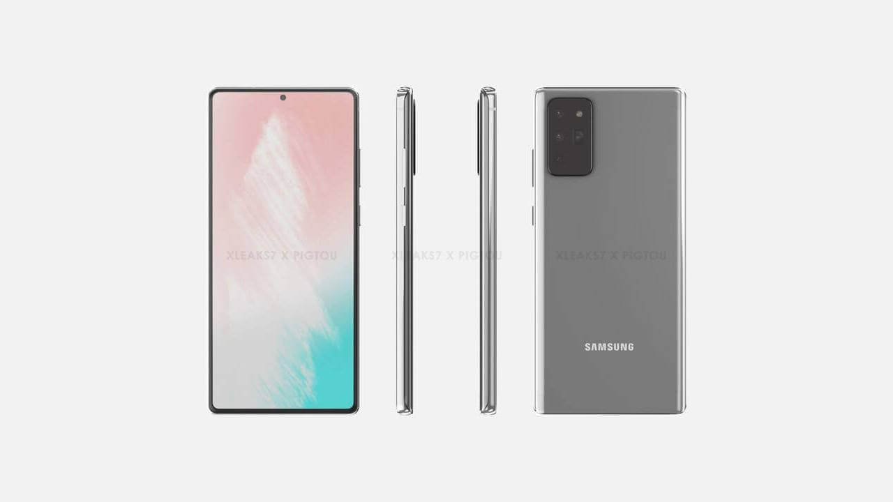 Samsung Galaxy Note 20 Renderbild