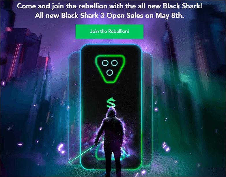 Xiaomi Black Shark 3 Europa-Start Xiaomi Black Shark 3 Europa-Start