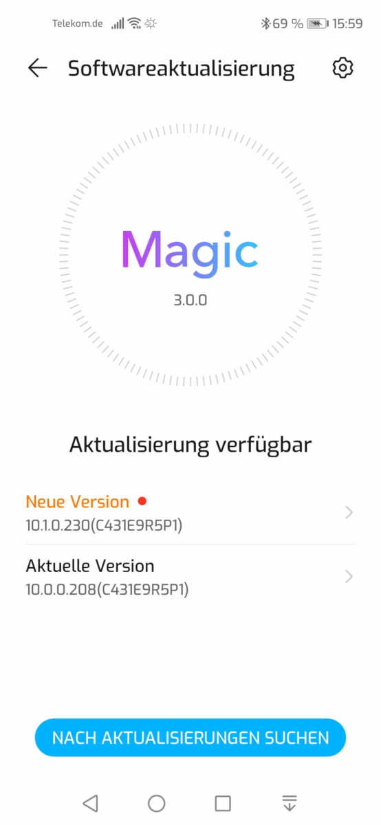Honor 20 Pro Magic UI 3.1
