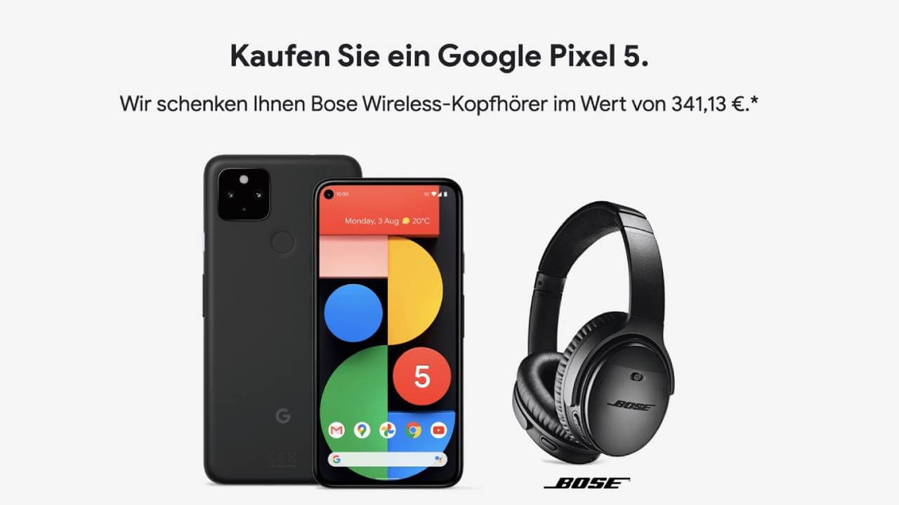 Google Pixel 5 Bose Kopfhörer