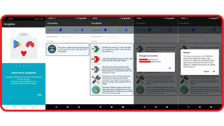 Googlefier GMS Installer für Huawei- und Honor-Smartphones: Google Dienste ganz einfach installieren [Download]