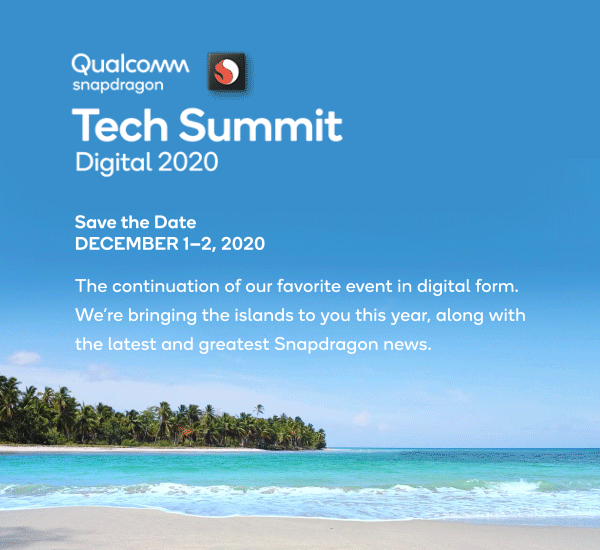 Snapdragon Tech Summit 2020 Save-the-Date