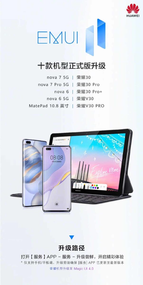 EMUI 11 für 9 weitere Huawei- & Honor-Geräte EMUI 11 für 9 weitere Huawei- & Honor-Geräte