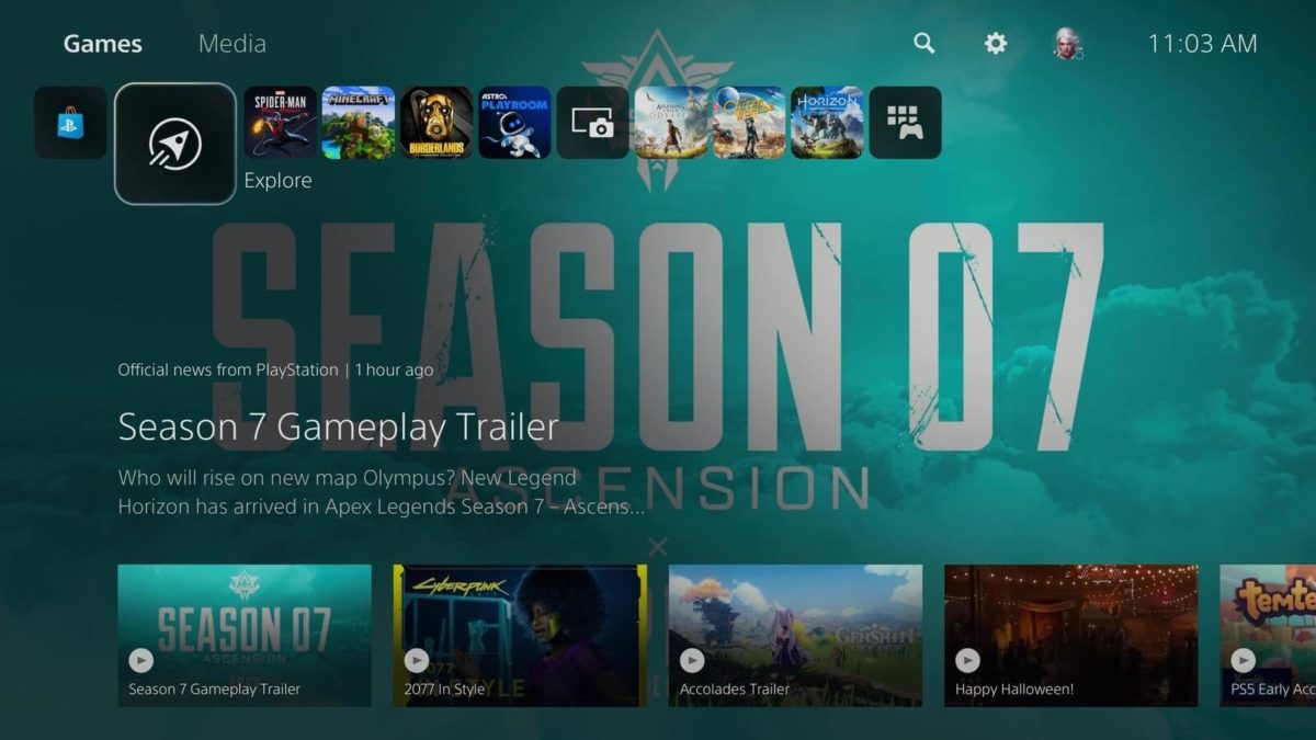 Sony PS5 Dashboard Explore Sony PS5 Dashboard Explore