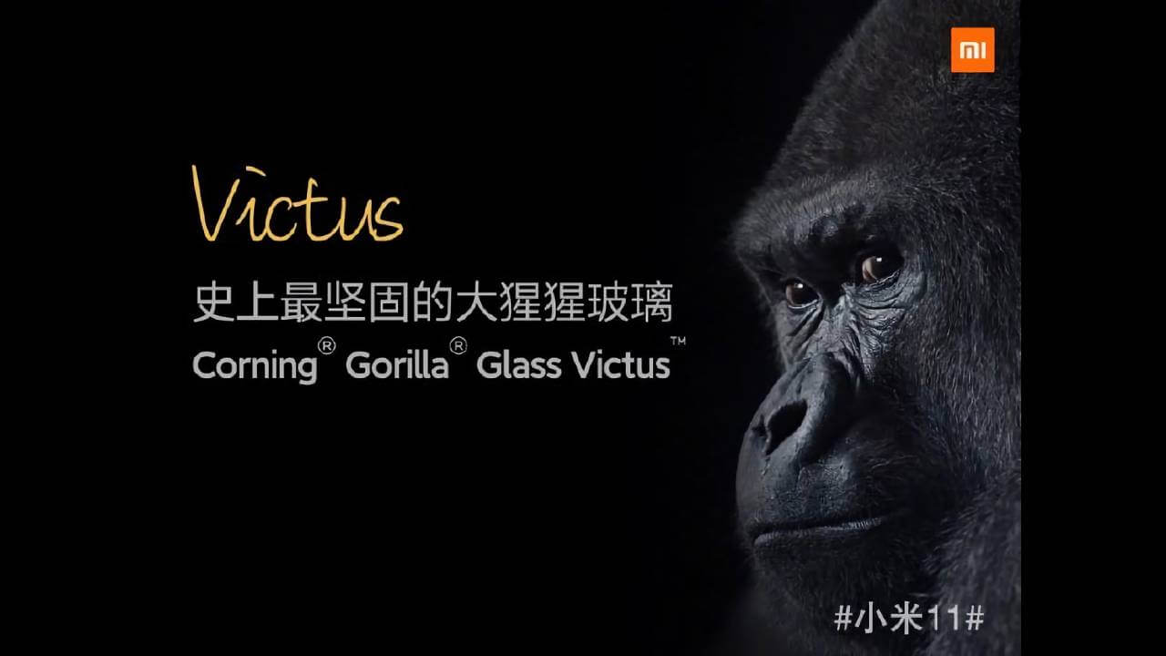 Xiaomi Mi 11 mit Corning Gorilla Glass Victus