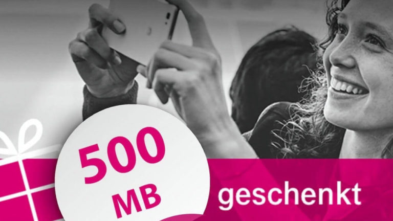 Deutsche Telekom 500 MB geschenkt