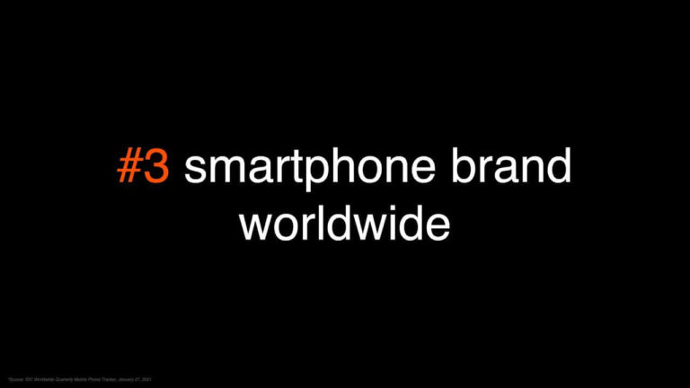 Xiaomi #3 smartphone brand worldwide