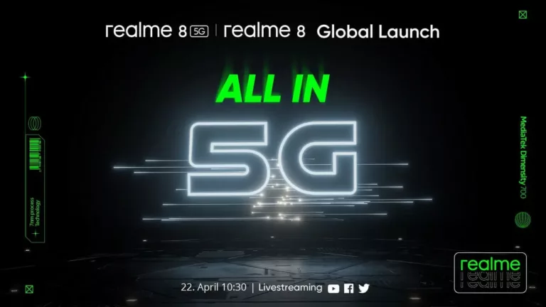Realme 8 und Realme 8 5G Release im Livestream ansehen