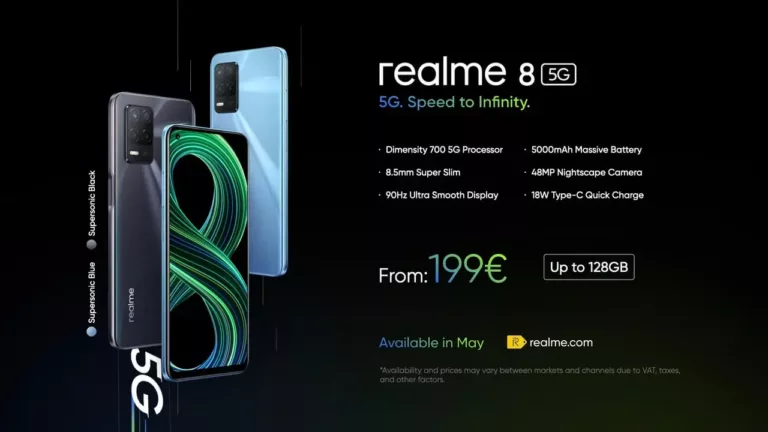 Realme 8 5G ab 18. Mai in Deutschland erhältlich