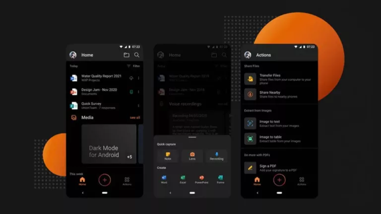 Microsoft Office for Android Dark Mode