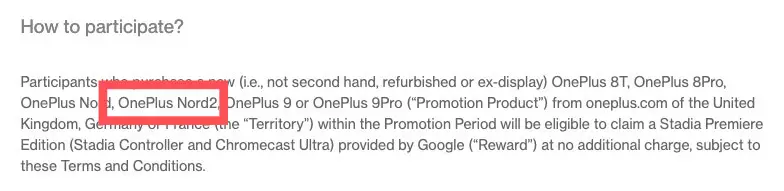 OnePlus Nord 2 reference OnePlus Nord 2 reference