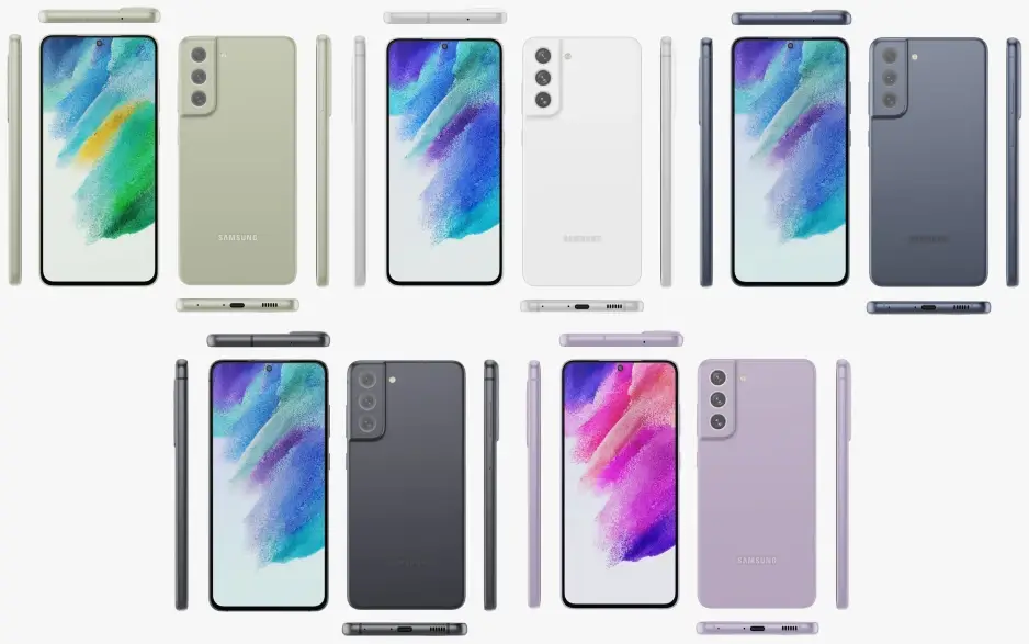 Samsung Galaxy S21 FE Colors+Angles Samsung Galaxy S21 FE Colors+Angles