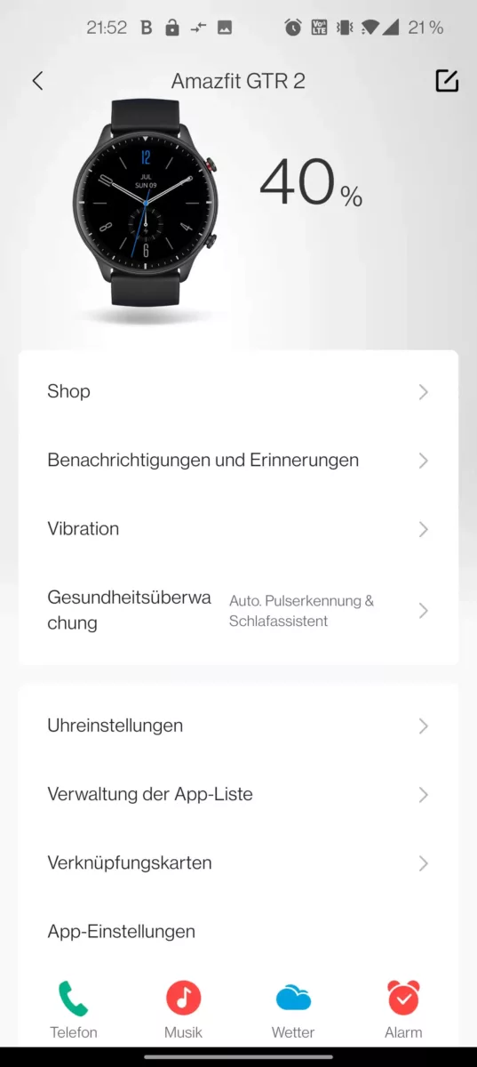 Zepp App Screenshot