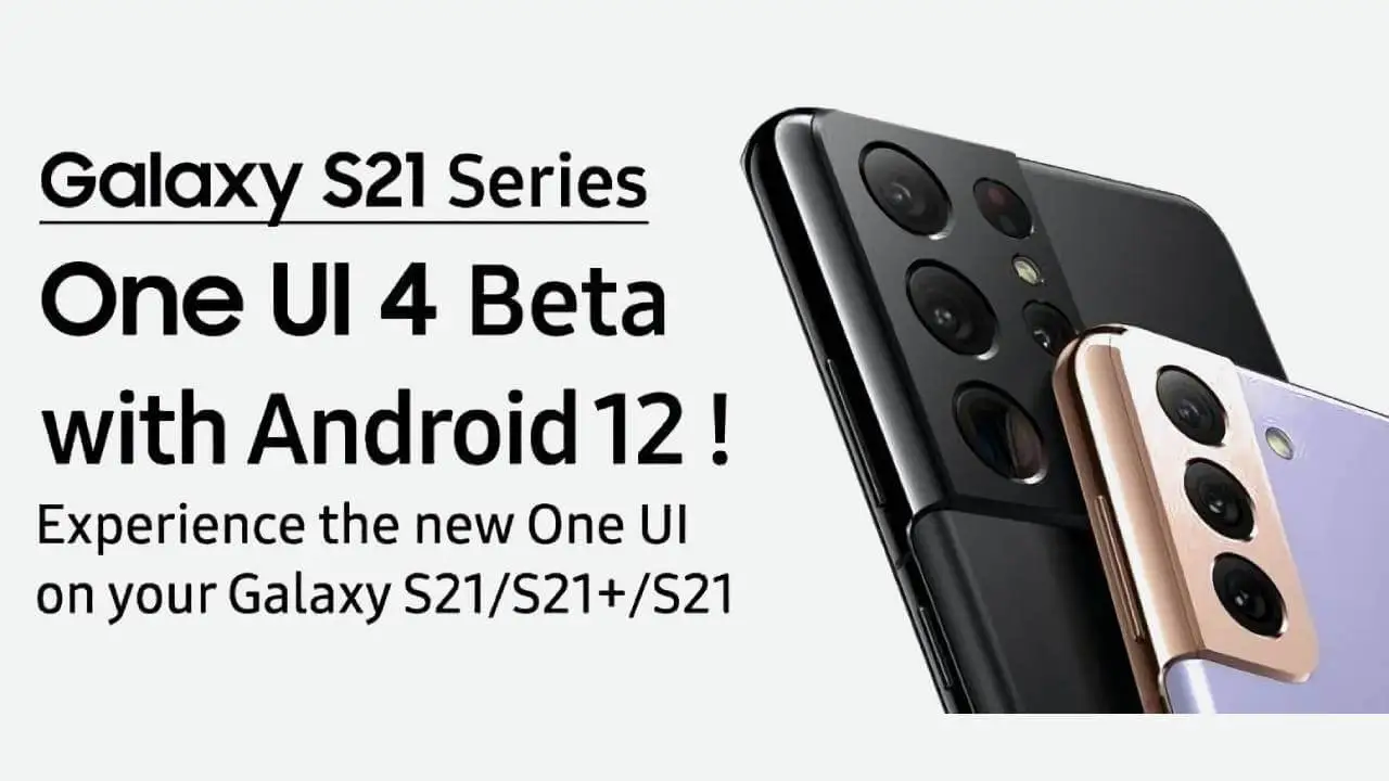 Samsung Galaxy S21-Reihe One UI 4-Beta Android 12
