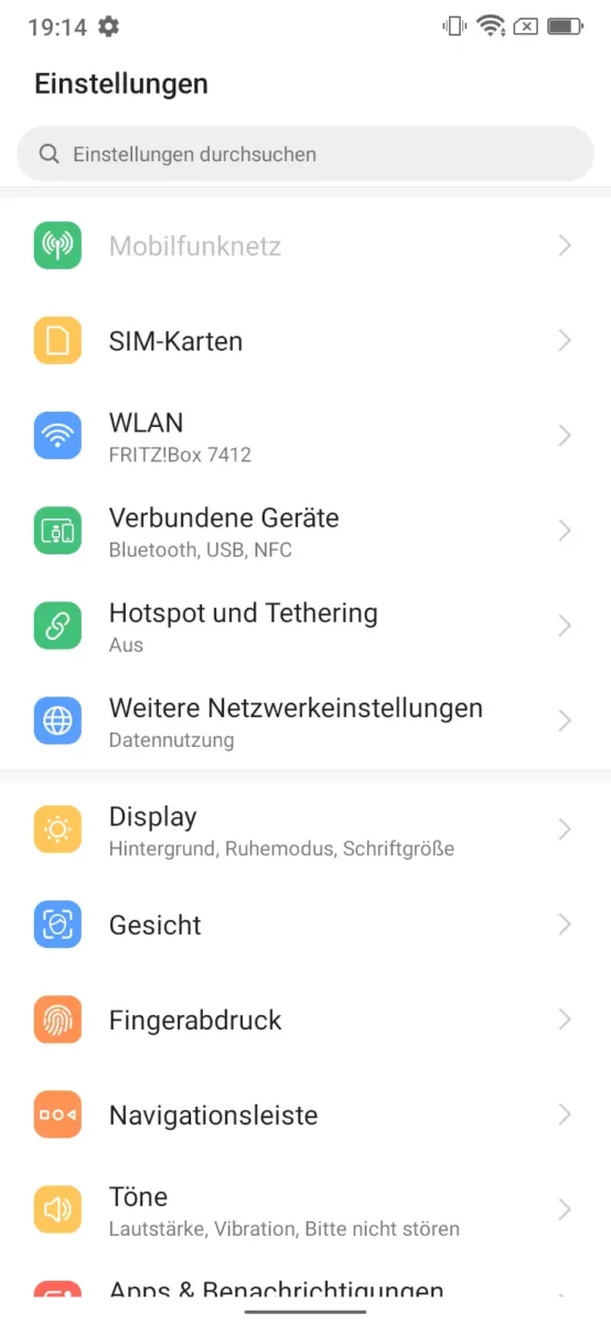 Gigaset GX290 plus Screenshot