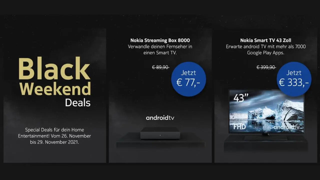 Nokia Smart TVs Black Weekend Deals