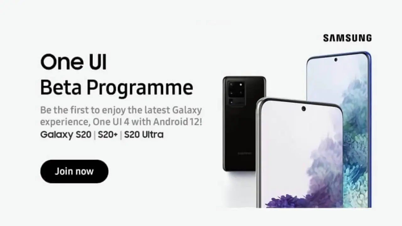 Samsung Galaxy S20 One UI 4.0 Beta-Program