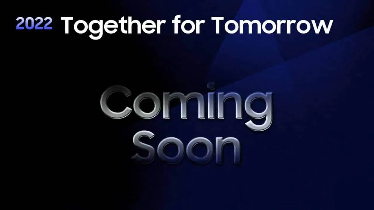 Samsung CES 2022 "Together for Tomorrow"