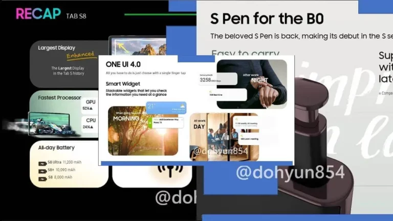 Samsung Galaxy S22- und Galaxy Tab S8-Reihe Leak