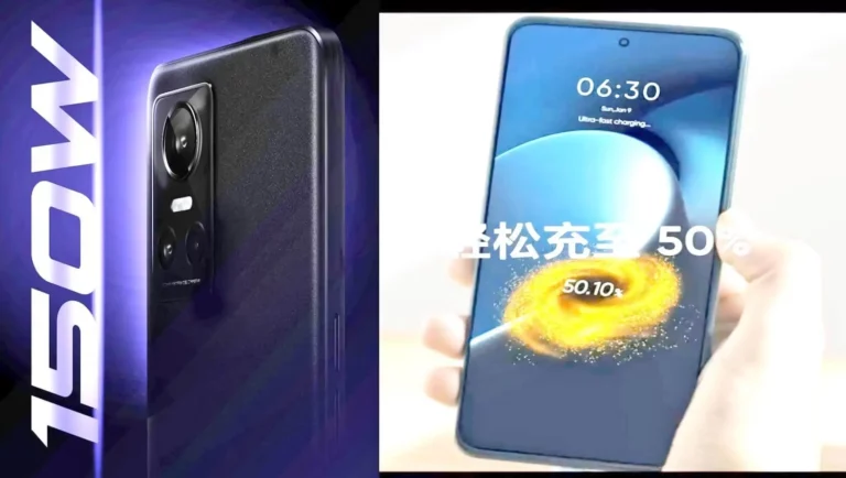 Realme GT Neo 3 mit 150 Watt Schnellladung bestätigt, 50 Prozent Akkuladung in 5 Minuten